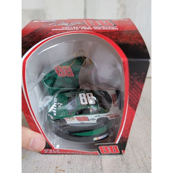 Trevco 88 green car Dale Earnhardt Jr NASCAR ornament Xmas - Picture 3 of 7